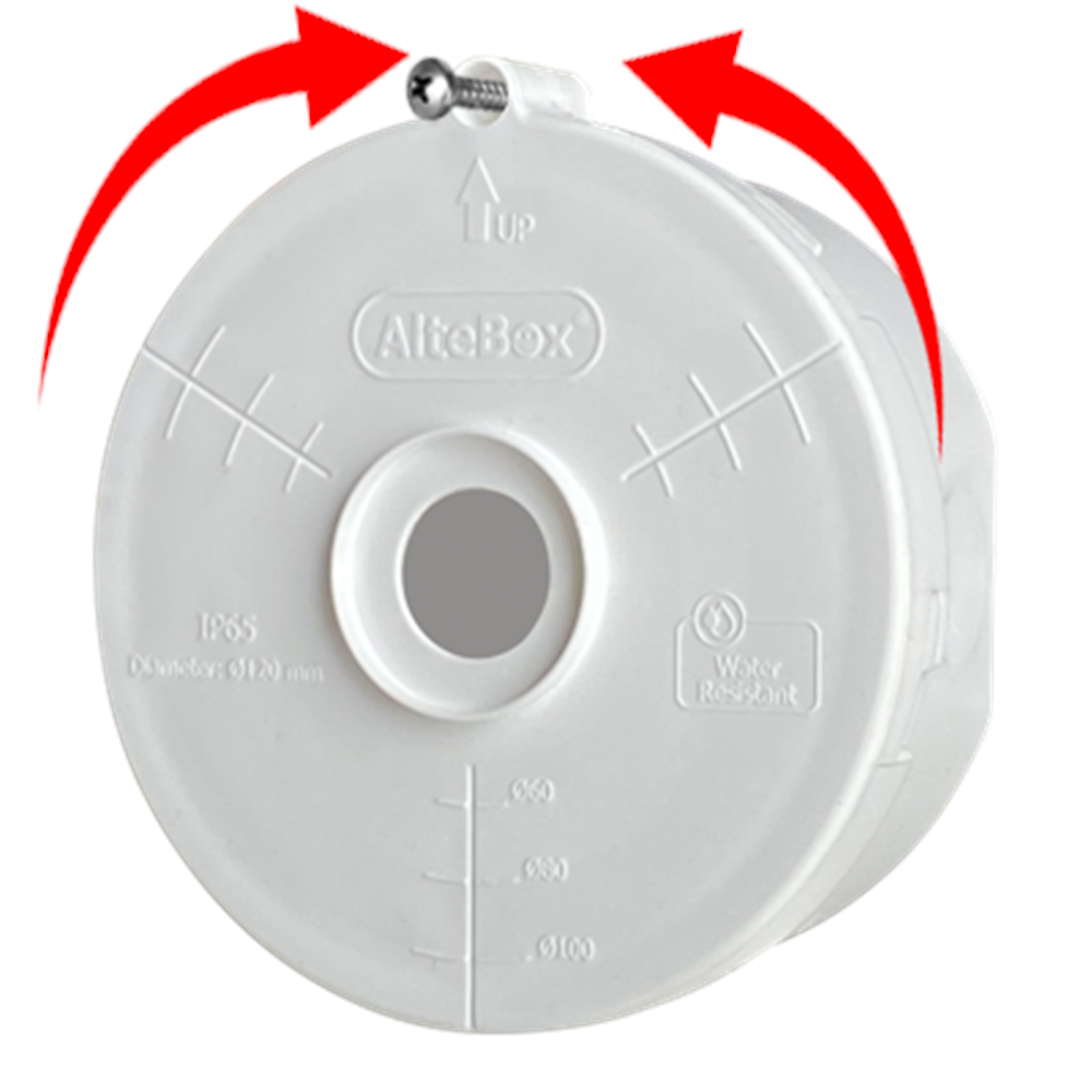 AlteBox-Click 120mm, Kanal Giriş, Beyaz Kamera Buatı