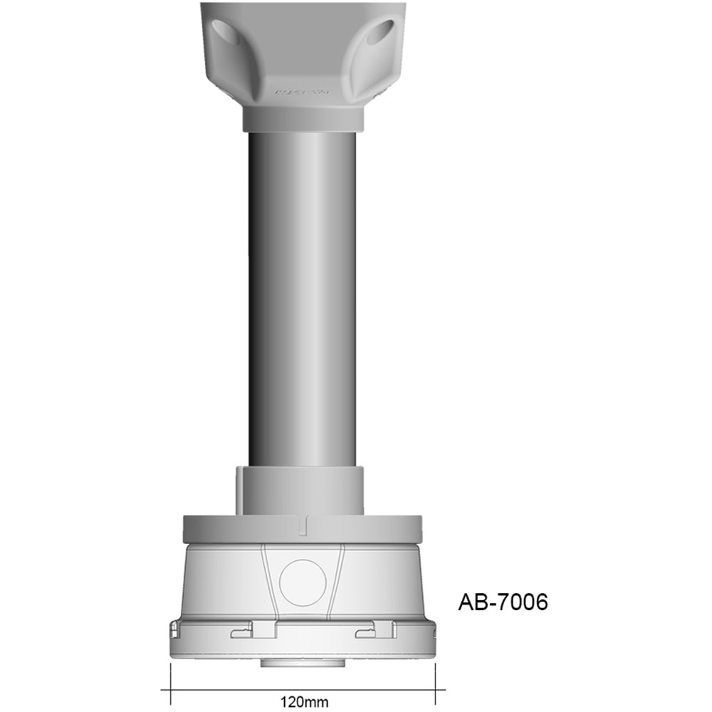 Altebox Acrobat 25cm, uPVC, Uzatma, Açık Gri