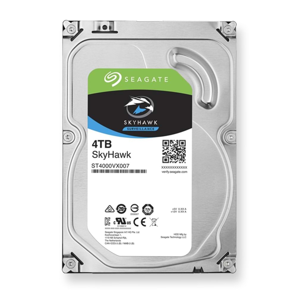 Seagate, 4Tb, Skyhawk, Hard Disk