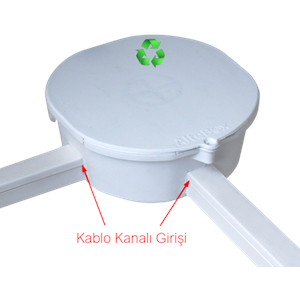 AlteBox-Mini Kamera Buatı Kanal Giriş (Beyaz)