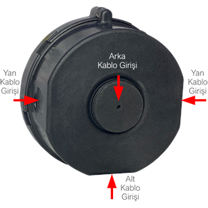 AlteBox-Click 120mm, Yuvarlak Giriş, Siyah Kamera Buatı