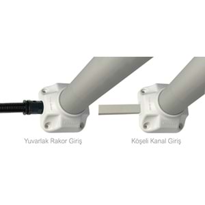 Altebox Acrobat 25cm, uPVC, Uzatma, Açık Gri