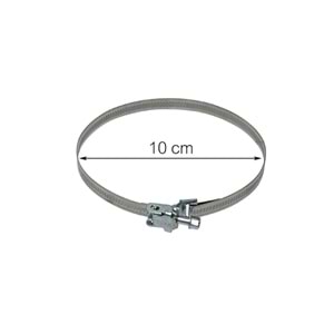 AlteBox Kelepçe 100mm çap, 9mm, paslanmaz