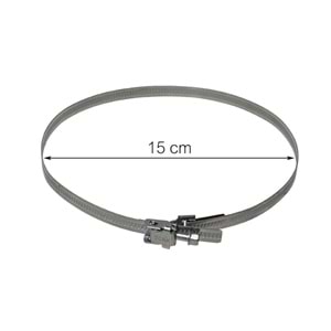 AlteBox Kelepçe 150 mm çap, 9 mm, paslanmaz