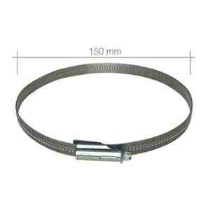 AlteBox Kelepçe 150mm çap, 12mm, paslanmaz