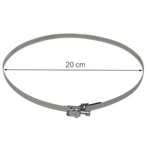 AlteBox Kelepçe 200mm çap, 9mm, paslanmaz