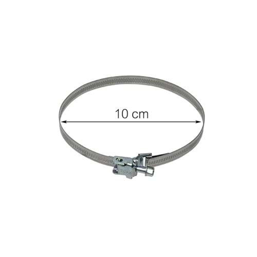 AlteBox Kelepçe 100mm çap, 9mm, paslanmaz
