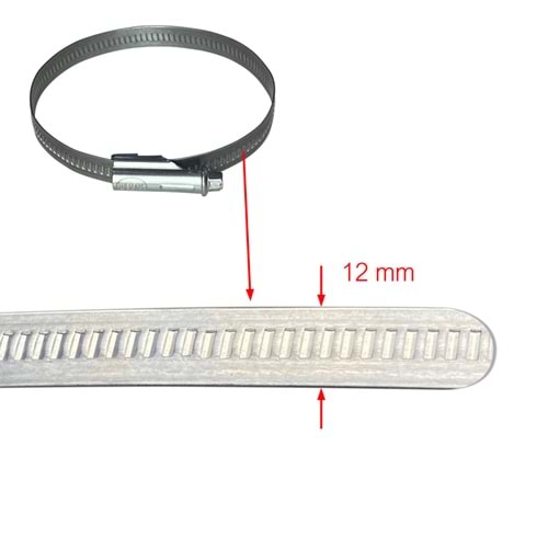 Kelepçe şerit 12mm (AlteBox için) Tork