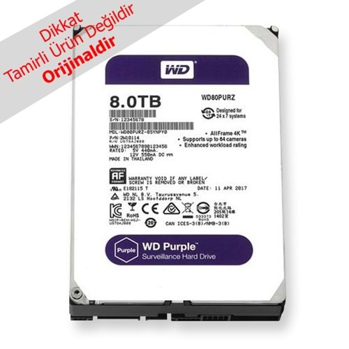Western Digital, 8Tb, Purple, Hard Disk